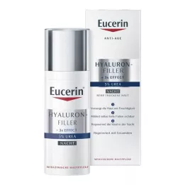 EUCERIN Anti-Age Hyaluron-Filler UREA nočna krema, 50 ml