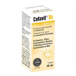 CEFAVIT D3 Liquid pur kapljice za peroralno uporabo, 20 ml