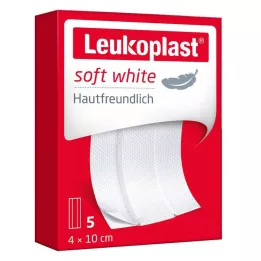 LEUKOPLAST mehak bel mavec 4x10 cm, 5 kos