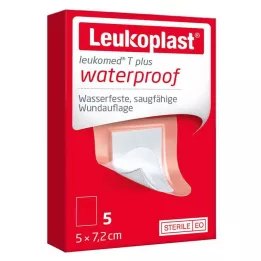 LEUKOPLAST Leukomed T Plus sterilni 5x7,2 cm, 5 kos