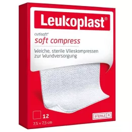 LEUKOPLAST Cutisoft flis kompr. 7,5x7,5 cm sterilen, 12 kom