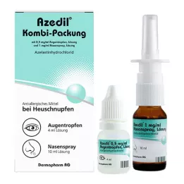 AZEDIL Kombinirano pakiranje 0,5 mg/ml AT 1 mg/ml pršilo za nos, 1 kos