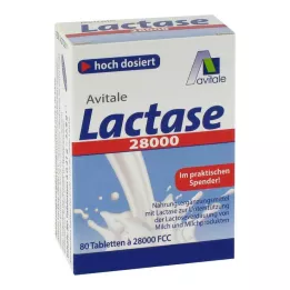 LACTASE 28.000 FCC tablet v dozirniku, 80 kos