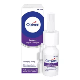 OTRIVEN Protect 1 mg/ml + 50 mg/ml pršilo za nos, raztopina, 10 ml