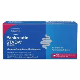PANKREATIN STADA 20.000 gastrorezistentnih trdih kapsul, 100 kos