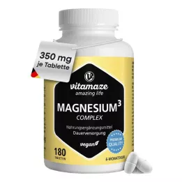 MAGNESIUM 350 mg kompleks citrat/oksid/karbon.vegan, 180 kos