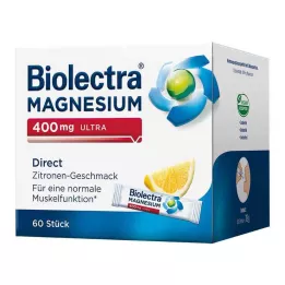 BIOLECTRA Magnezij 400 mg Ultra Direct Lemon, 60 kos