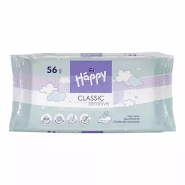 BELLA Happy Baby vlažilni robčki občutljivi z mehanizmom na klik, 56 kos