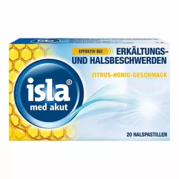 ISLA MED akutne citrusne medene pastile, 20 kom