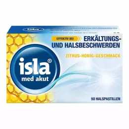 ISLA MED akutne citrusne medene pastile, 50 kom