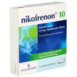 NIKOFRENON 10 transdermalnih obližev Heumann, 7 kos