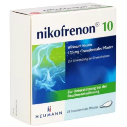 NIKOFRENON 10 transdermalnih obližev Heumann, 28 kos