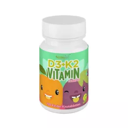 VITAMIN D3+K2 Otroške žvečljive tablete veganske, 120 kos