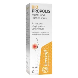 BEECRAFT Propolis pršilo za usta in grlo, 15 ml