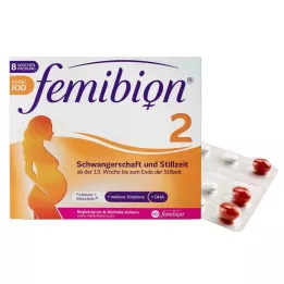 FEMIBION 2 Nosečnost+dojenje brez joda Kpg., 2X60 St