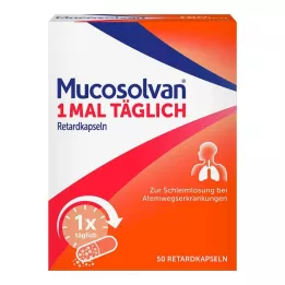 MUCOSOLVAN 1-krat dnevno kapsule s podaljšanim sproščanjem, 50 kosov