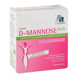 D-MANNOSE PLUS 2000 mg Sticks z vitamini in minerali, 30X2,47 g