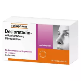 DESLORATADIN-ratiopharm 5 mg filmsko obložene tablete, 50 kos