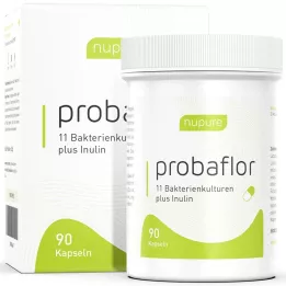 NUPURE probaflor probiotiki za čiščenje črevesja kapsule, 90 kom