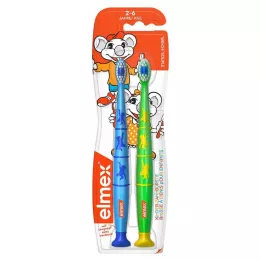 ELMEX Otroška zobna ščetka Duo Pack, 2 kos