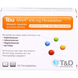 IBU AIWA 400 mg filmsko obložene tablete, 20 kom