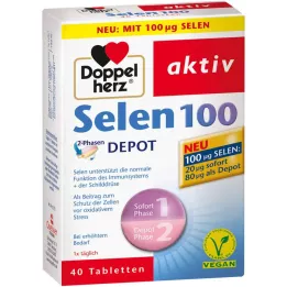 DOPPELHERZ Selen 100 2-fazne depo tablete, 40 kos