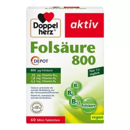 DOPPELHERZ Folna kislina 800 depo tablete, 60 kos