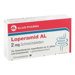 Loperamid AL 2 mg orodisperzibilne tablete, 6 kom
