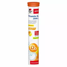 DOPPELHERZ Vitamin D3 2000 I.E. šumeče tablete, 15 kom