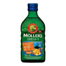 Möller`s Omega-3 Kids olje sadne arome, 250 ml