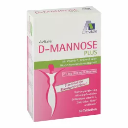 D-MANNOSE PLUS 2000 mg tablete z vitamini in minerali, 60 kos