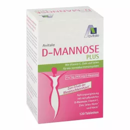 D-MANNOSE PLUS 2000 mg tablete z vitamini in minerali, 120 kos