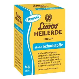 Luvos zdravilna glina Imutox kapsule (64 kosov)