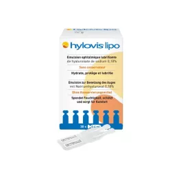 HYLOVIS lipo kapljice za oko enoodmerne pipete, 30X0,4 ml