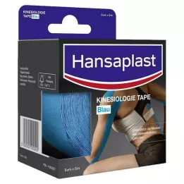 HANSAPLAST Športni kineziološki trak 5 cmx5 m moder, 1 kos