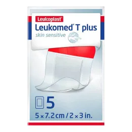 Leukomed® T plus skin sensitive 5x7,2 cm, 5 kos
