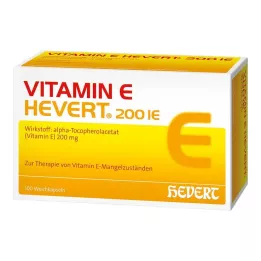 VITAMIN E HEVERT 200 IE mehke kapsule, 100 kos