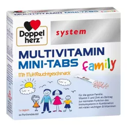 DOPPELHERZ Multivitamin Mini-Tabs družinski sistem, 20 kos