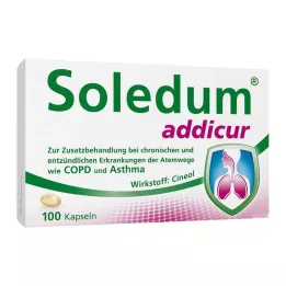 SOLEDUM addicur 200 mg gastrorezistentne mehke kapsule, 100 kos