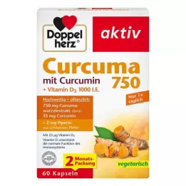 DOPPELHERZ Curcuma 750 kapsul, 60 kosov