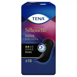 TENA SILHOUETTE Vložki mini noir, 18 kosov