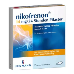 NIKOFRENON 14 mg/24 ur transdermalni obliž, 7 kos