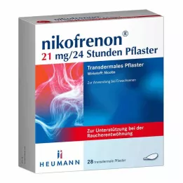 NIKOFRENON 21 mg/24 ur transdermalni obliž, 28 kos