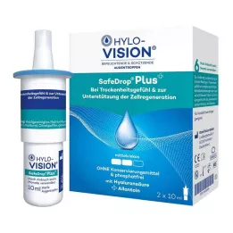 HYLO-VISION SafeDrop Plus kapljice za oko, 2X10 ml