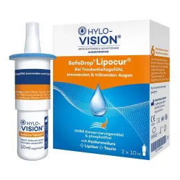 HYLO-VISION® SafeDrop® Lipocur® kapljice za oko, 2X10 ml