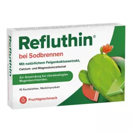 REFLUTHIN žvečljive tablete proti zgagi sadje, 16 kom