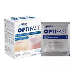 OPTIFAST Drink Strawberry Powder, 8X55 g