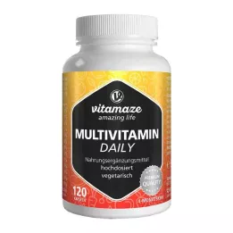 MULTIVITAMIN DAILY brez joda vegetarijanske kapsule, 120 kos
