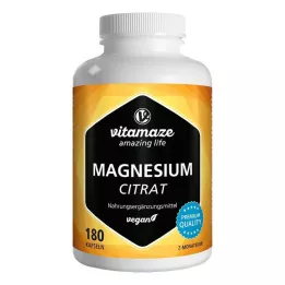 MAGNESIUMCITRAT 360 mg veganske kapsule, 180 kos