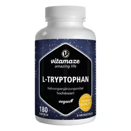 L-TRYPTOPHAN 500 mg visokoodmerne veganske kapsule, 180 kos